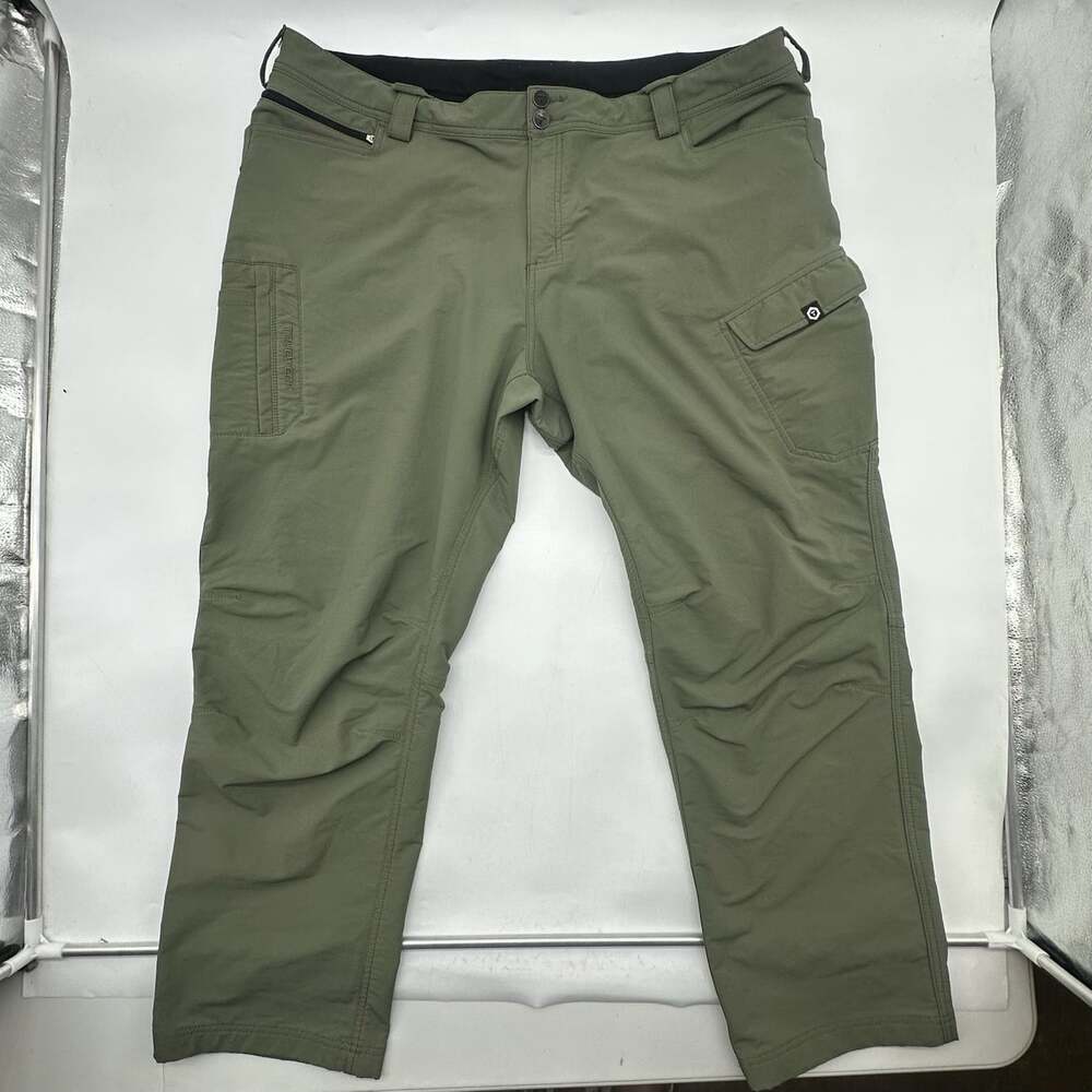 TRUEWERK T2 Werk Pants Size 44x30 Green Nylon Stretch Utility Cargo Technician